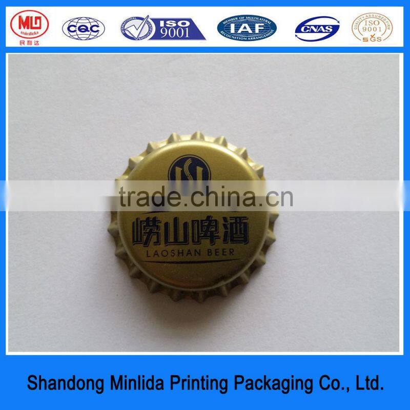 food grade tinplate printed logo crown type bottle caps