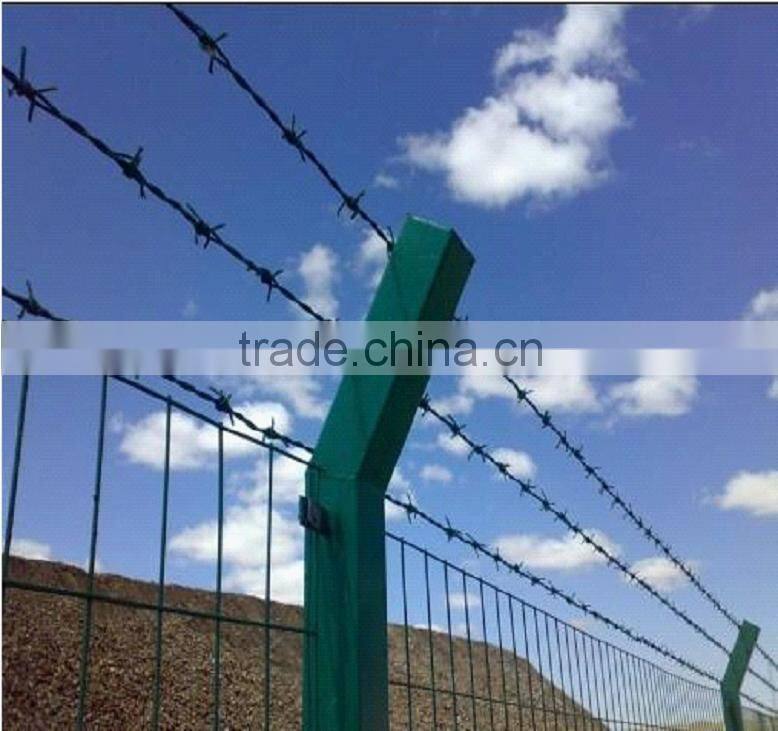 Guangzhou factory galvanized barbed wire price/single barbed wire roll price