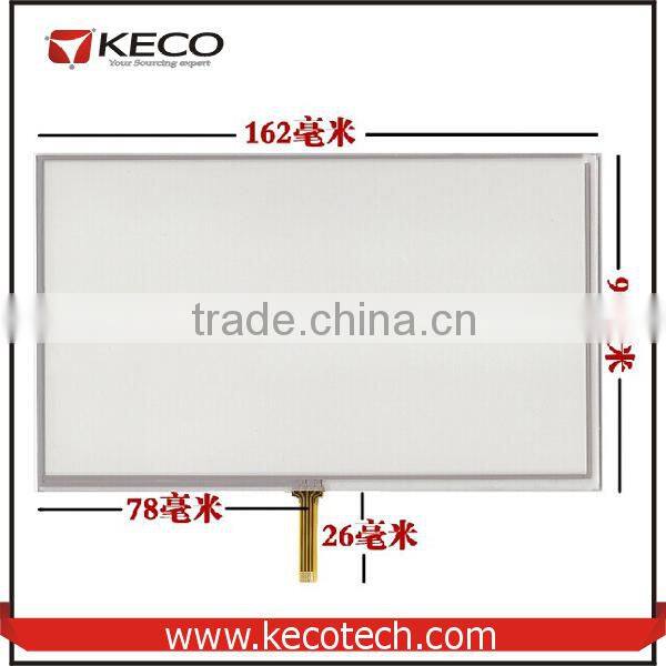 7 7.0 inch Compatible 4 wire resistive 162*97 162mm*97mm for Eroda X10 touch glass digitizer Screen