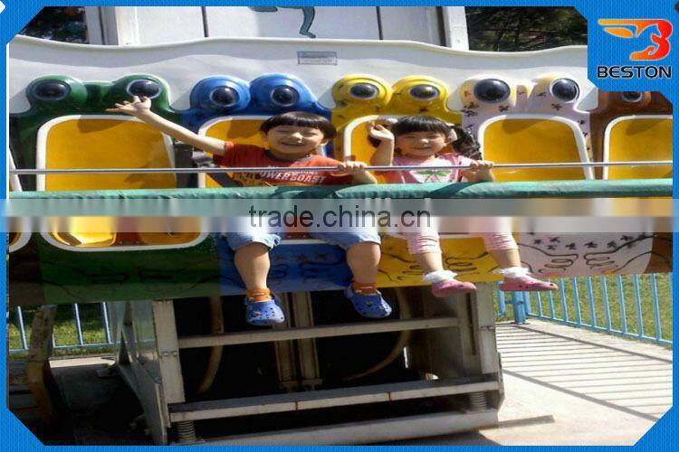 Kid love! fun fair rides jumping frogs indoor/outdoor playground rides