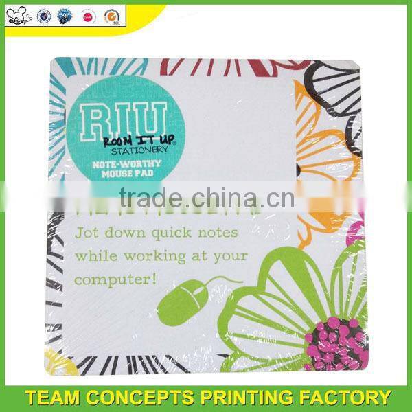 Customised paper memo mouse pad