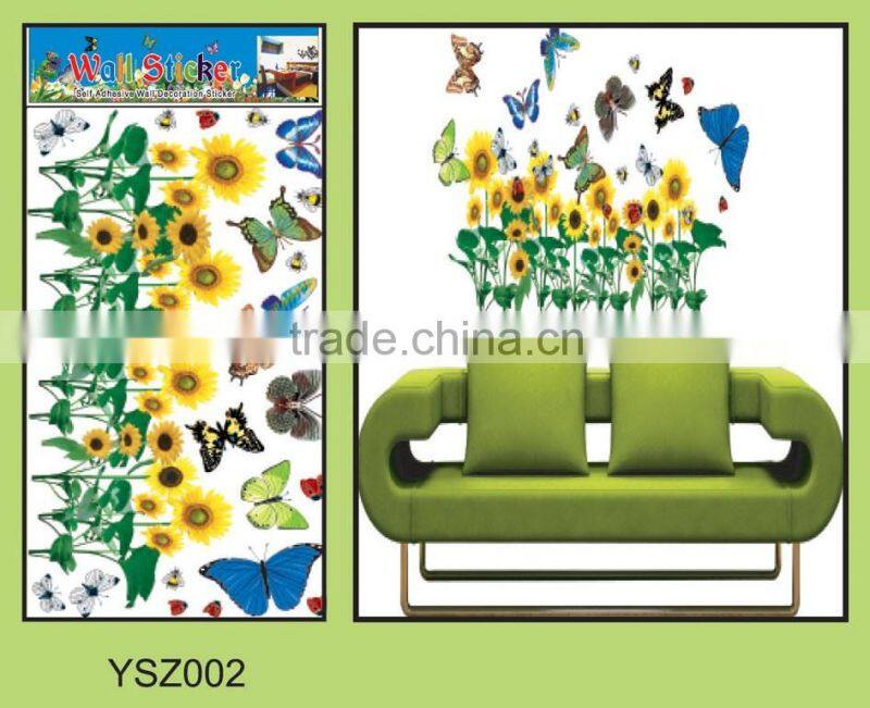 UV Printing wall sticker,3d wall sticker,3d butterfly wall sticker