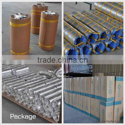 aluminum corrugated semi-rigid air conditioning duct for hvac ventilation