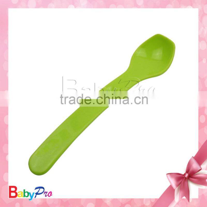 alibaba supplier promotional wholesale baby products eco-friendly material colorful designs plastic spoon baby spoon