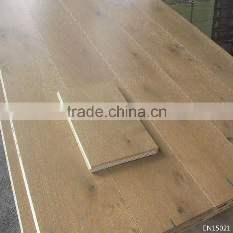 Best Quality 260mm Wide Plank Brushed Oak Timber Engineered Flooring