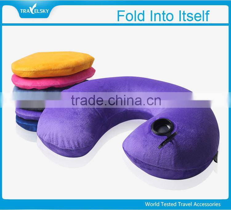 13406 EZ Comfort Inflatable Travel Message Neck Pillow