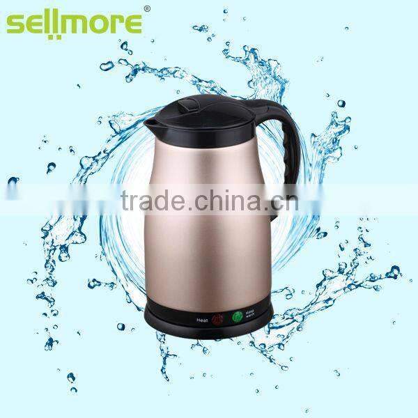 1.5 L Insulative body color electric kettle with warmer (CE / CB / RoHS )