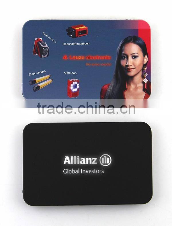 LED light portable charger power bank slim