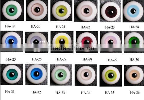 super quality 8-26mm round glass eyes for dolls