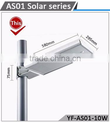 YANGFA module mounted ip65 waterproof solar led street light AS01 10W