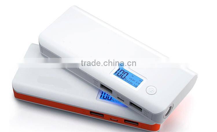 lcd display 18650 charger 13000MAH POWER BANK dual usb output