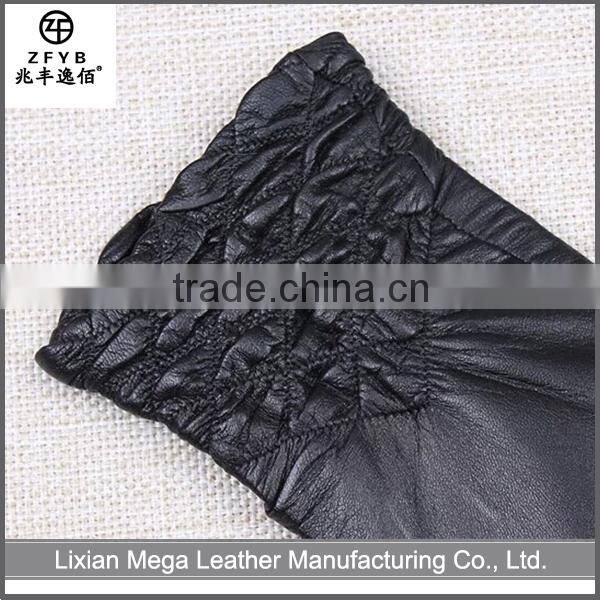 China Wholesale High Quality tight long winter warm leather gloves