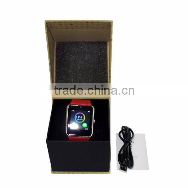 GT08 Smart Watch Compatible Platform IOS Android With Pedometer Camera Monitoring Sleep Sedentary Reminder for iPhone Samsung Ga