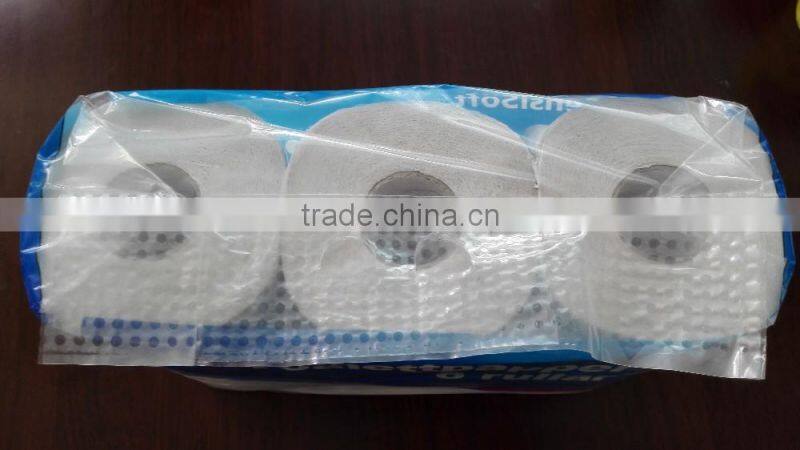 Mini printed toilet tissue paper roll