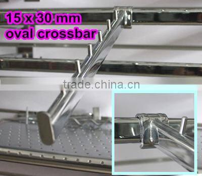 Oval tube display hook for clothes store decoration