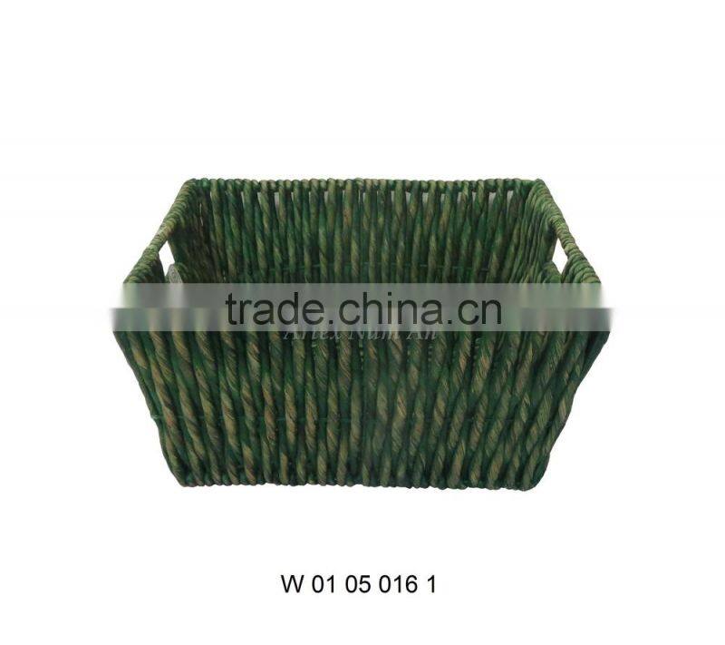 Water Hyacinth Storage Baskets with 2 Handles / Storage Bin