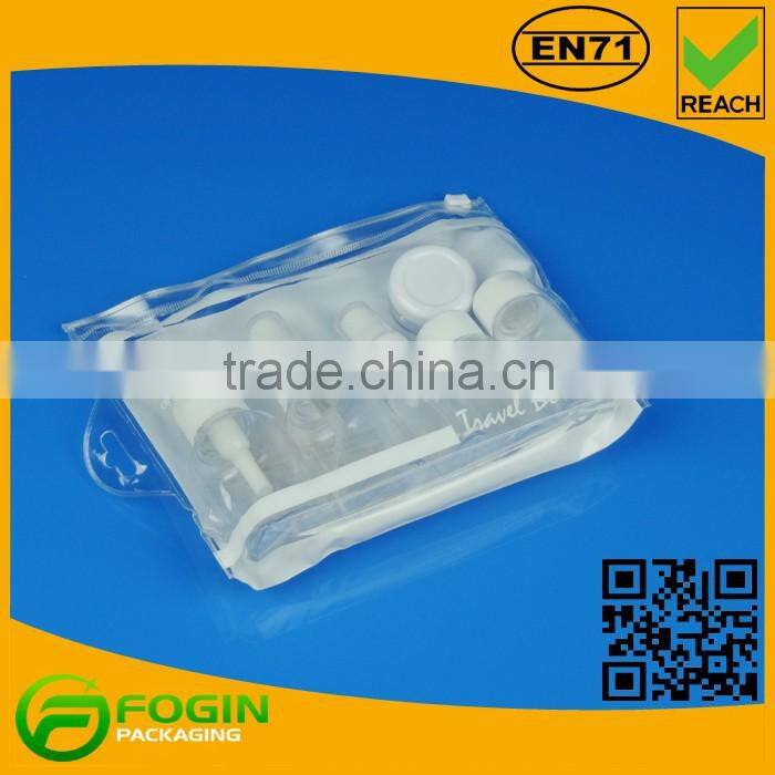 Promotional Cheap Transparent EVA /PVC Cosmetic Bags Set