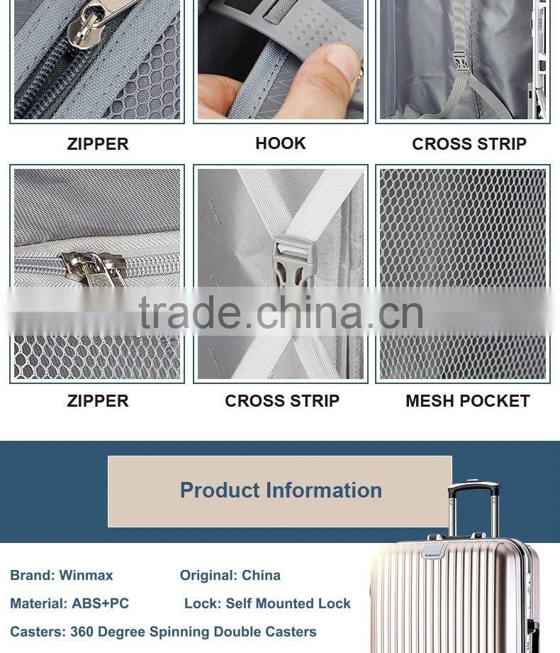 High Quality luggage trolley bags ABS luggage travel bags cheap luggage bags