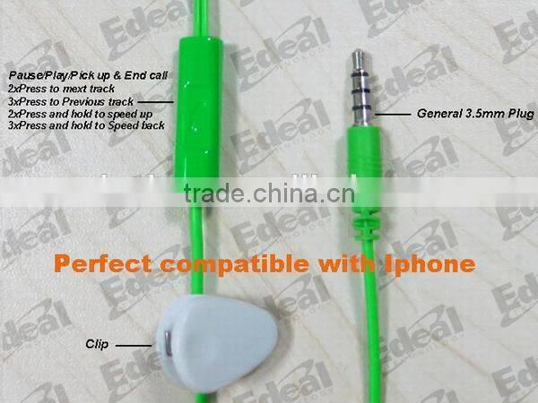 best seller of 2015 earphone with mic accessories mobile BSCI certified