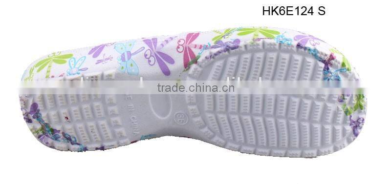 Ladies' EVA Water Transfer Printing Clogs Slippers Indoor Slippers