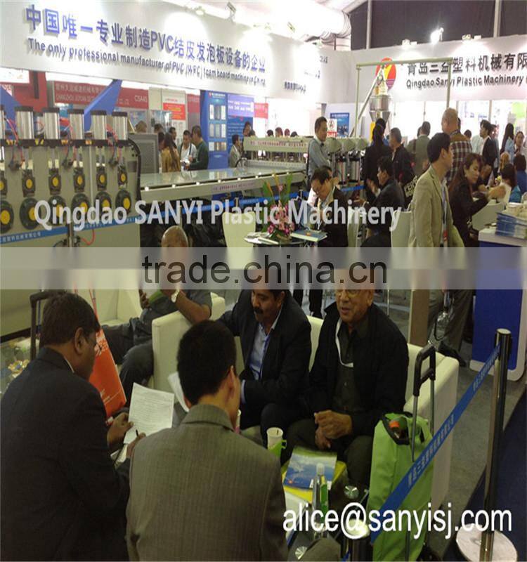 Wood plastic construction formwork production line/plastic extruder