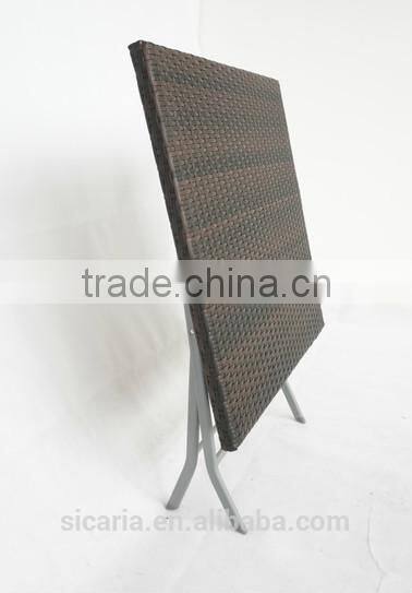 outdoor furniture folding rattan table