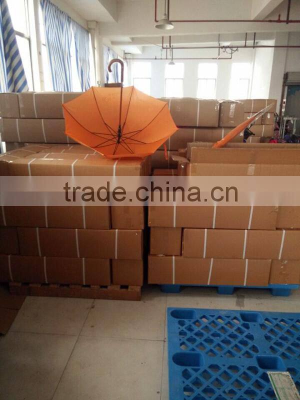 23" Plaid Wooden Shaft Rain Umbrella, Wood Straight Umbrella