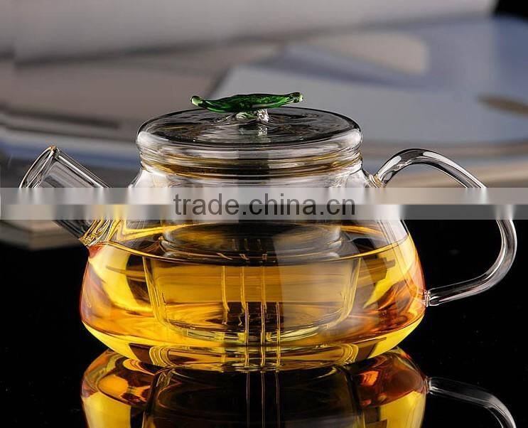 Hot Sale Home Decoration Borosilicate Glass Tea Coffee Pot