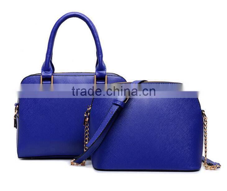 2pcs PU Leather Handbag Set Latest Styles Ladies Handbag