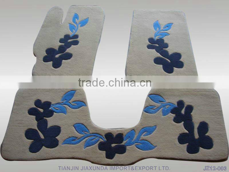 New smart design fashion royal good quality wool car floor mat
