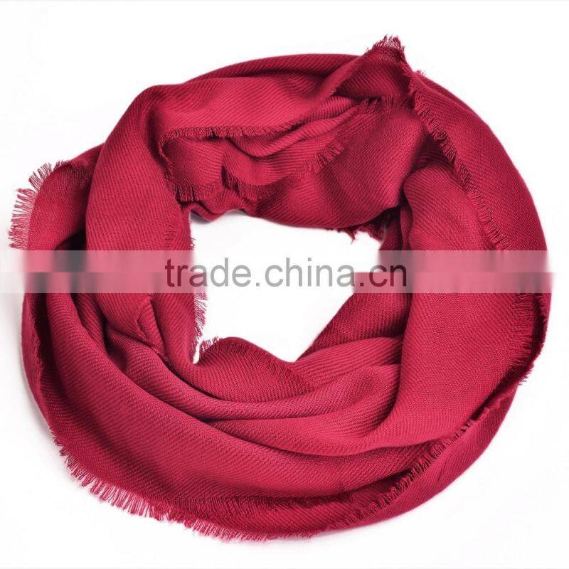 red color best selling plain wholesale infinity scarf