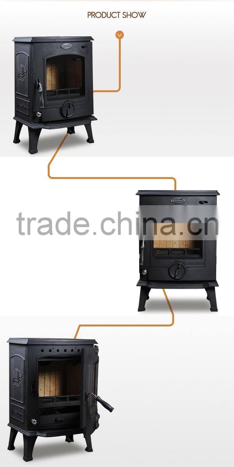 10 years professional cast iron mantel wood burning stove insert