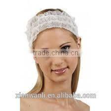 Disposable elastic spa headbands .Female's best choice !Hot selling
