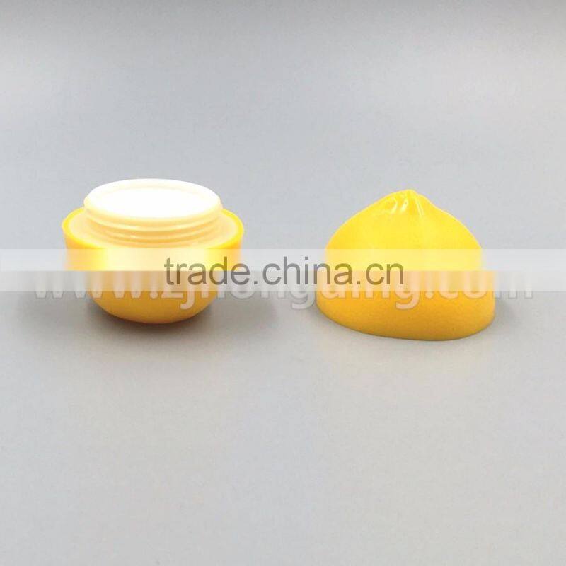 top selling color orange and Peach cream jar luxury style cosmetic cream acrylic jars wholesale