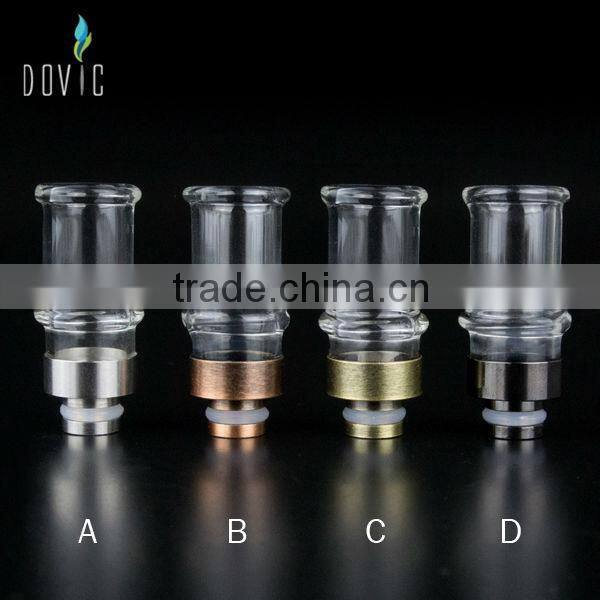 22 mm /28.5 mm base size wide bore colorful glass drip tips