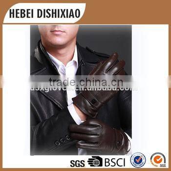 Europe Design Mens Nappa Leather Gloves Mens Soft Leather Gloves For Winter