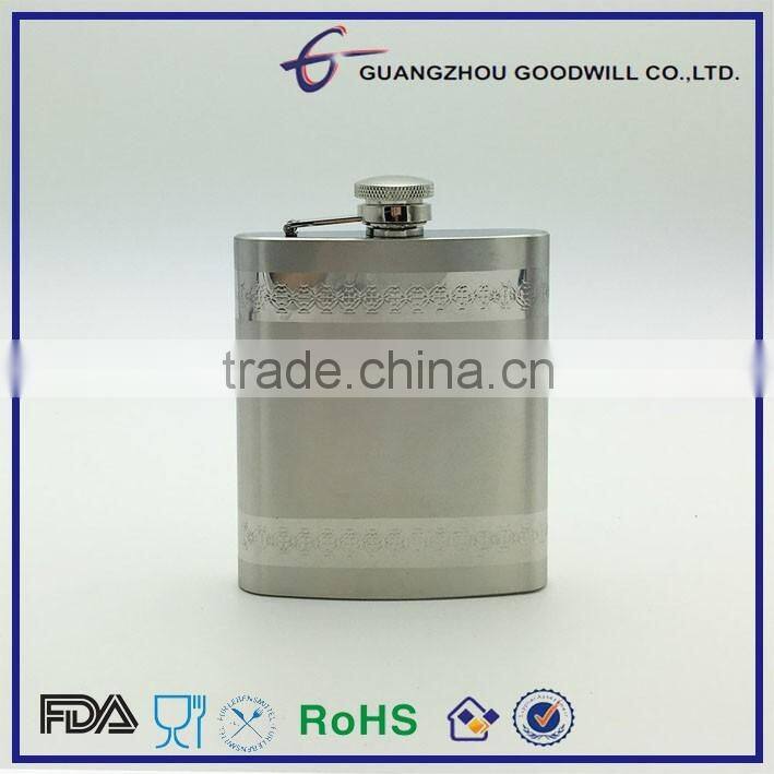 8oz Stainless Steel hip flask/flask