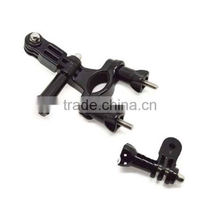 Bicycle Handlebar / Seatpost Clamp with Three-way Adjustable Pivot Arm for Gopro Hero 3+/3/2/1