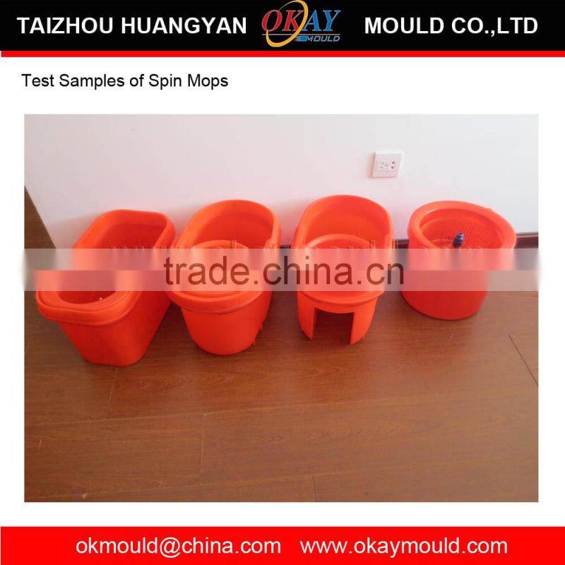 Safety and easy operation commodity plastic mop bucket molds