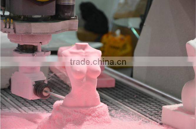 4 axis 3d cutter milling cnc router for foam mdf wood plastic aluminium