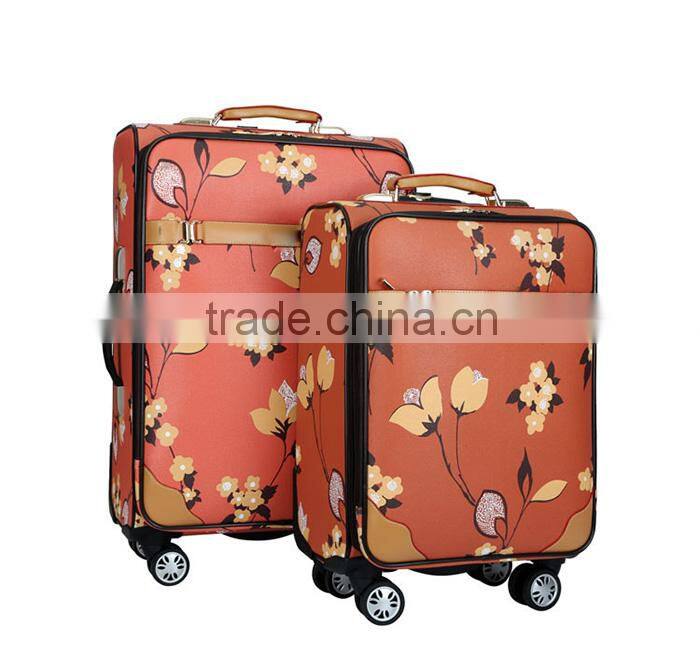New Year 2016 fashion designer travel luggage bag set