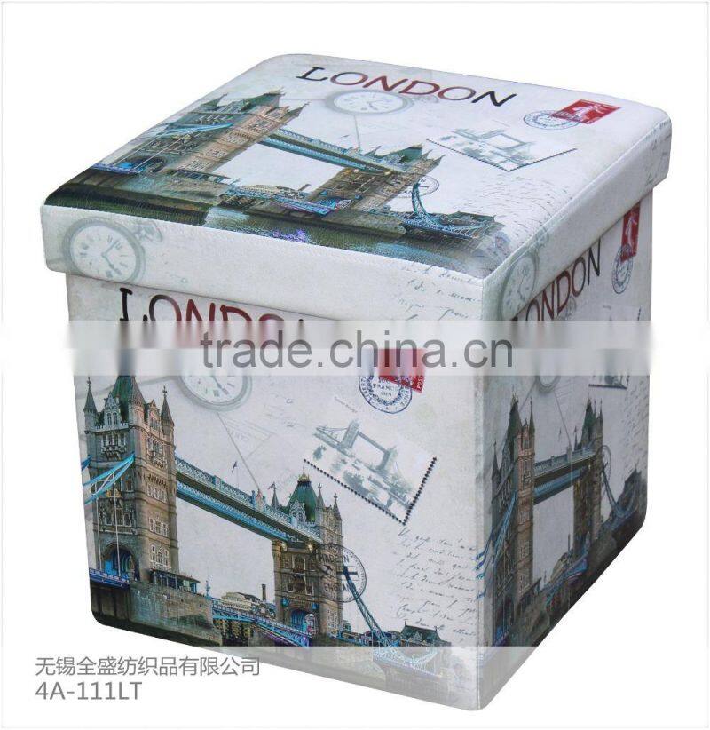 Tower Bridge Printing foldable ottoman
