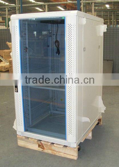 FY-EMS luxury toughened glass network cabinet