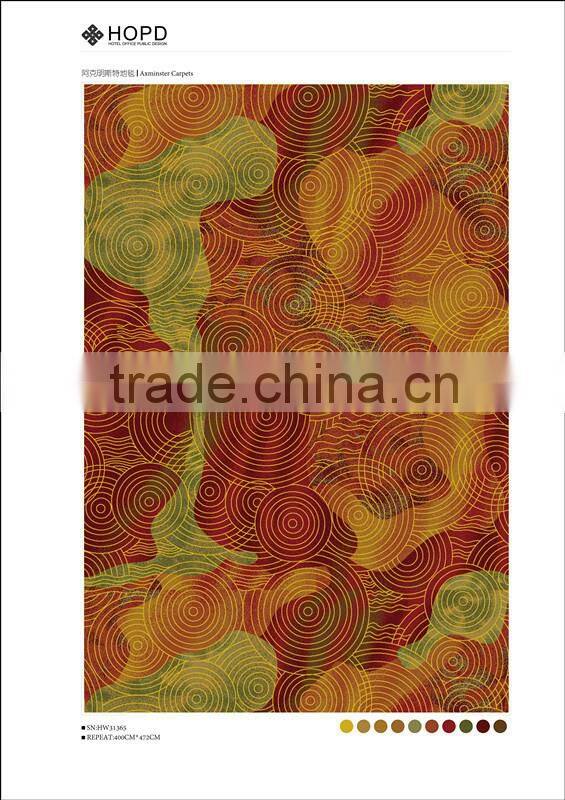 Stylish circle patterned carpet for hotel