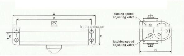 Door Closer for Door Weight 40~65Kg