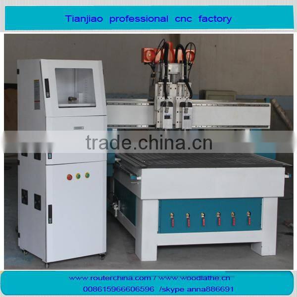 ATC multi-head sculpture wood carving cnc router machine
