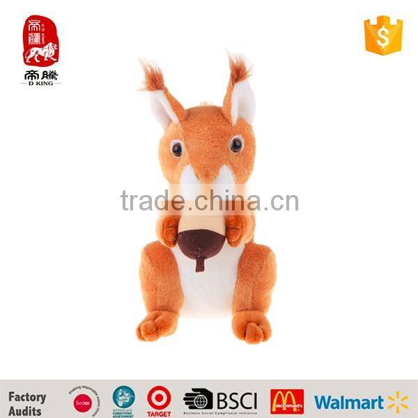 High Quality Forest Widelife Series Plush Stuffed Animal Toy Squirrel