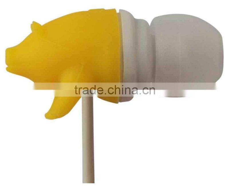 2016 animal earphone lovely children inner earphone with CE/ROHS