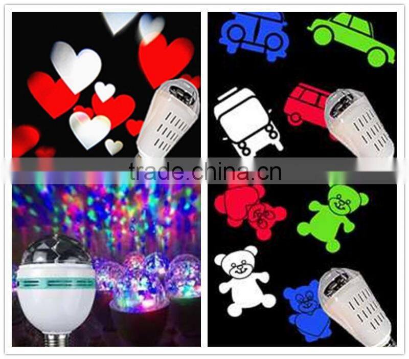 New Model Holiday Bulb Led E27 Revolving Lamp Moving Design