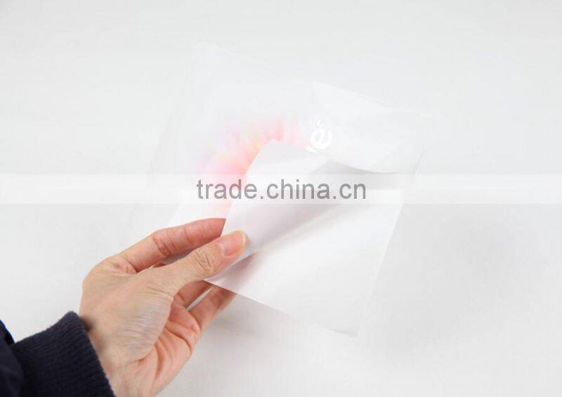 OEM custom adhesive clear stickers with matte surface vinyl labels